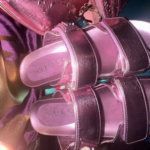 Juicy Couture Pink Metallic Bag, Sandals, and Wallet Set - Picture 7 of 7